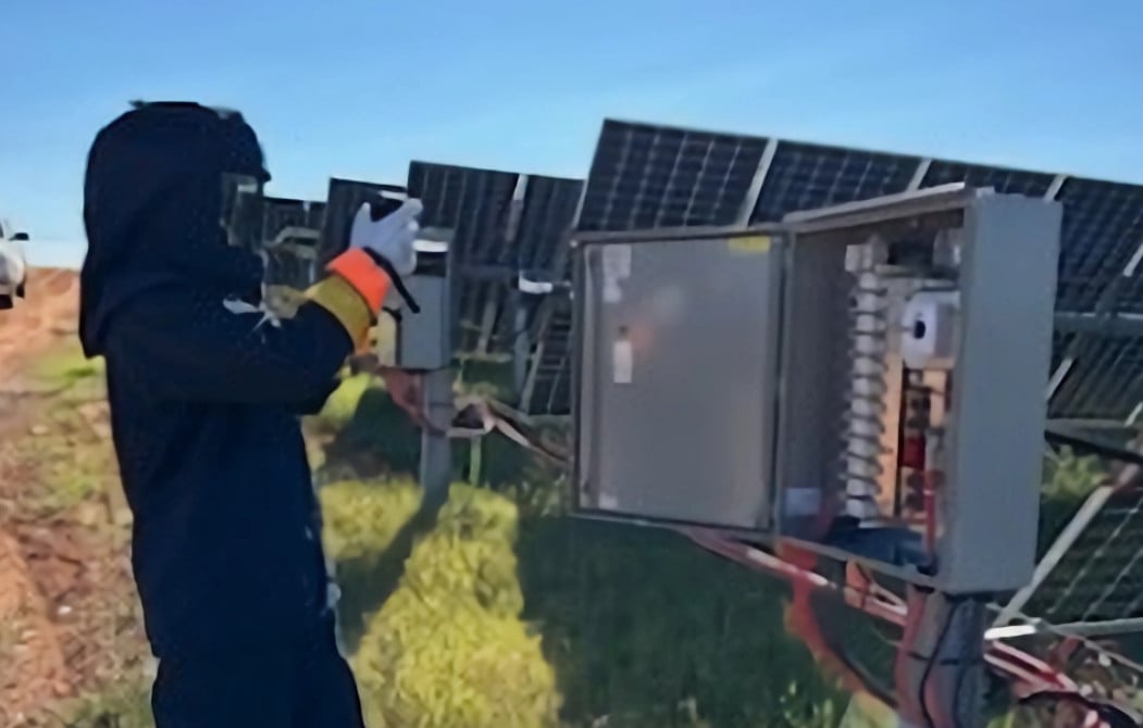 Field Service Technician at a solar